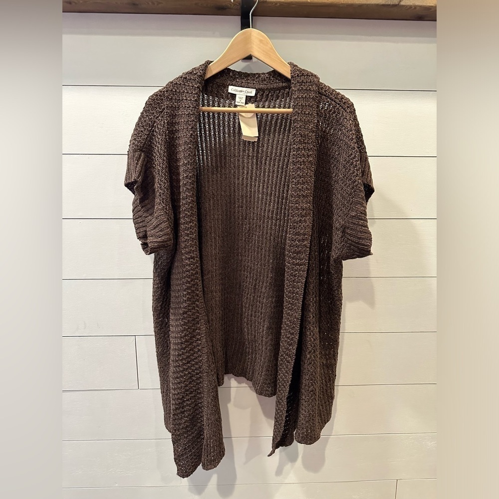 Cold Water Creek Brown Sweater- 1X